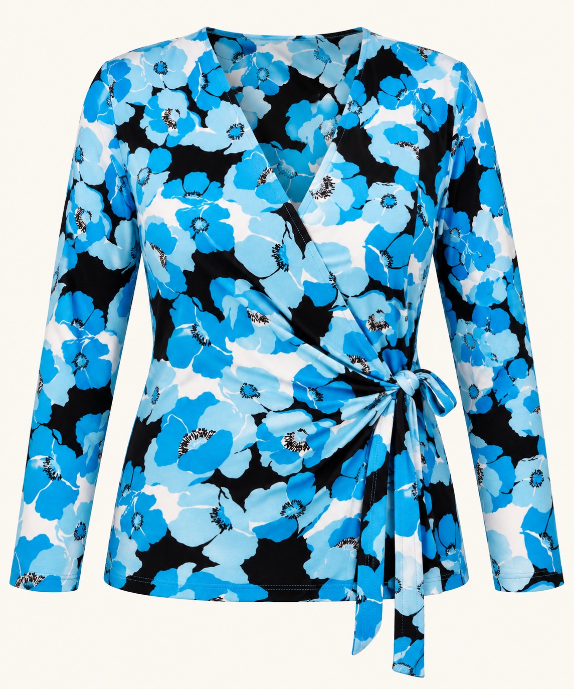 Blusa floral cruzada