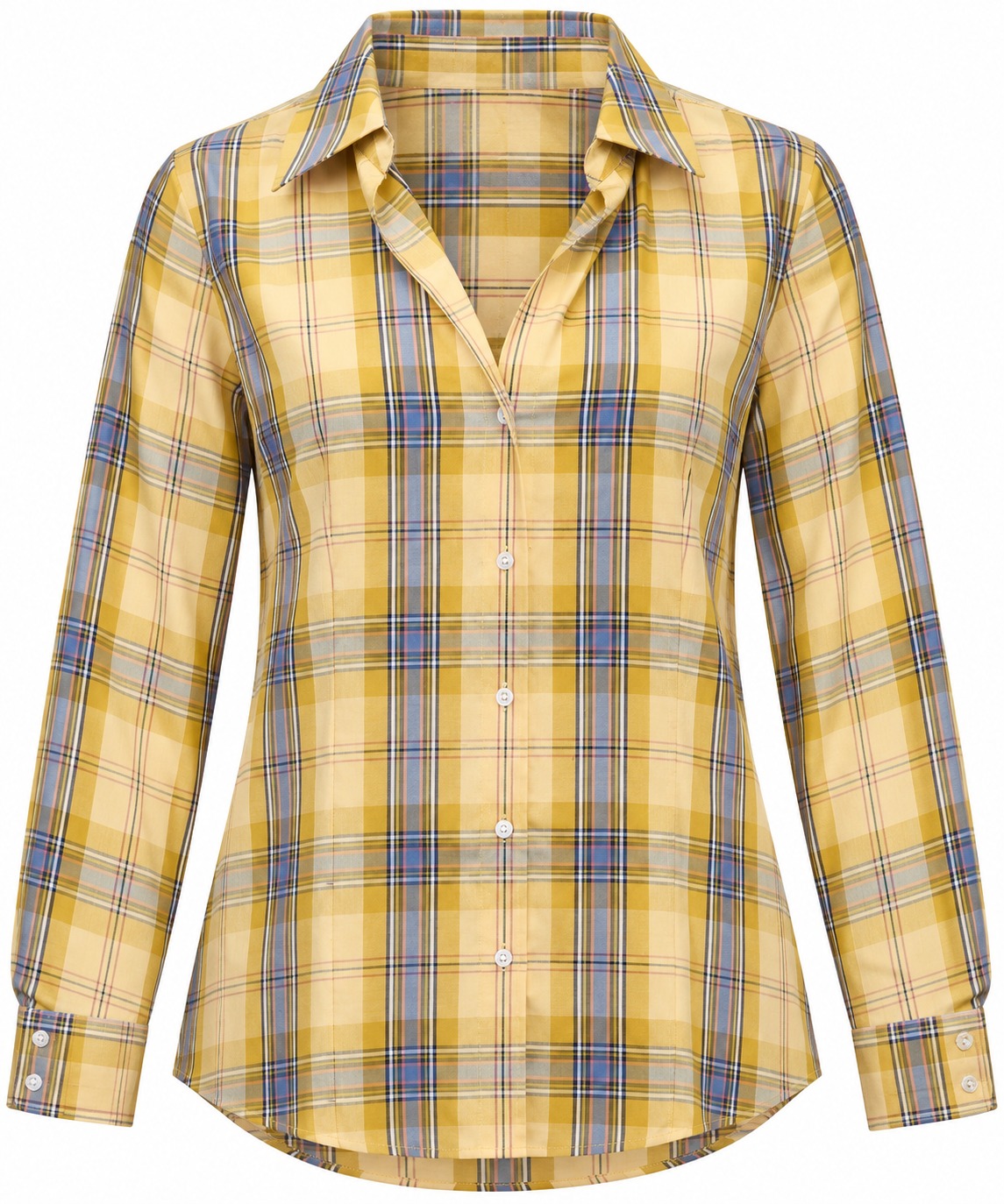 Camisa de cuadros amarillos